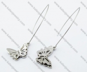 Stainless Steel Butterfly Earrings - KJE050859