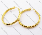 Stainless Steel Gold Plating Earrings For Women - KJE050865