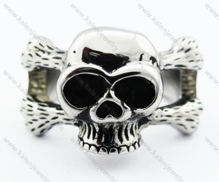 Stainless Steel Skull Ring - KJR330062