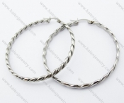 Stainless Steel Line Earring - KJE050892
