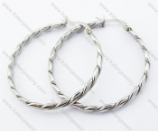 Stainless Steel Line Earring - KJE050895