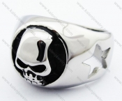 Stainless Steel Skull Ring - KJR010182