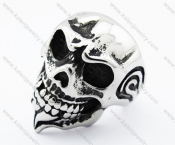 Stainless Steel Skull Ring - KJR010184