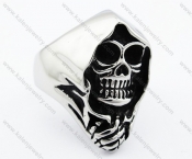 Stainless Steel Messenger of Death Skull Ring - KJR010185