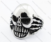 Stainless Steel Skull Ring - KJR010186