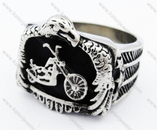 Stainless Steel Eagle Motorcycle Ring For Biker - KJR010200