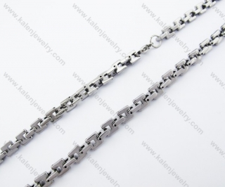 570×6mm Stainless Steel Stamping Necklace - KJN150146