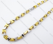 Punk Stainless Steel Gold Plating Necklace - KJN150149
