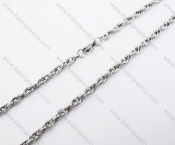Stainless Steel Stamping Necklace - KJN150151