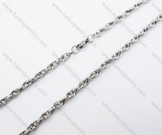 565×5mm Stainless Steel Stamping Necklace - KJN150151