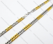 Stainless Steel Gold Plating Necklace - KJN150155