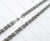 Stainless Steel Stamping Necklace - KJN150158