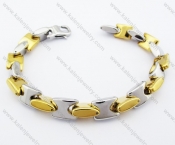 Punk Stainless Steel Gold Plating Bracelet - KJB150047