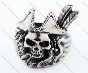 Stainless Steel Pirates of the Caribbean Skull Ring - KJR370029