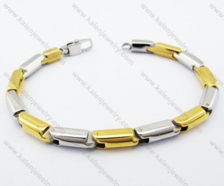 250×6mm Stainless Steel Gold Plating Bracelet - KJB100076