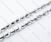 Stainless Steel S Necklace - KJN100040