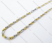 Stainless Steel Gold Plating Necklace - KJN100047