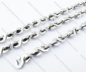 S Necklace & Bracelet Jewelry Set - KJS100035
