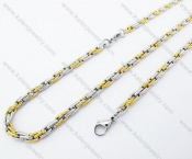 Gold Plating Necklace & Bracelet Jewelry Set - KJS100042