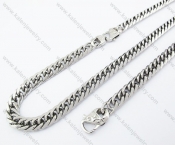 Stainless Steel Necklace & BraceletNecklace & Bracelet Jewelry Set - KJS100045