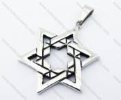 Stainless Steel Jewish Star Pendant - KJP170181
