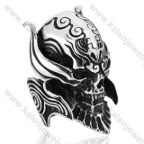 Stainless Steel Skull Ring - KJR350023