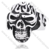 Stainless Steel Skull Ring - KJR350028