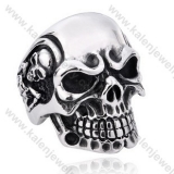 Mens Stainless Steel Skull Ring - KJR350128