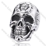 Stainless Steel Skull Ring - KJR350152