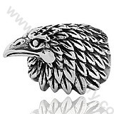Punk Stainless Steel Eagle Ring - KJR350170