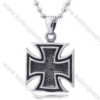 Stainless Steel German WWII Iron Cross Pendant - KJP350058
