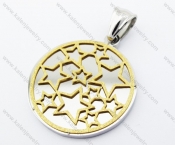 Stainless Steel Gold Stars Pendant - KJP160100