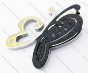 Black Plating Stainless Steel Lovely Butterfly Pendant - KJP160126