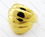 Stainless Steel Gold Ring - KJR280259
