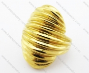 Stainless Steel Gold Ring - KJR280263