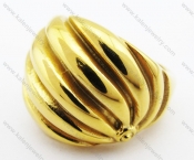 Stainless Steel Gold Ring - KJR280265