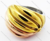 Gold Plated Stainless Steel Ring - KJR280269