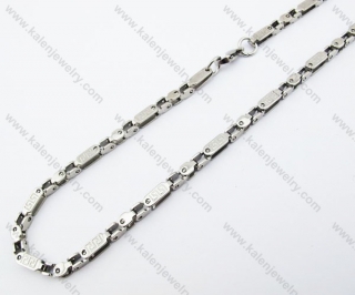 4.5mm Wide Stainless Steel Necklace - KJN380001
