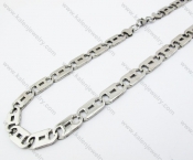 10mm Wide Stainless Steel Necklace - KJN380004