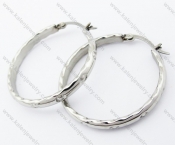 Stainless Steel Line Earrings - KJE050930