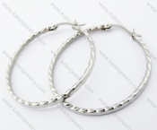 Stainless Steel Line Earrings - KJE050941