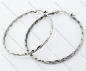 Stainless Steel Line Earrings - KJE050947