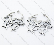 Stainless Steel Butterfly Earrings - KJE050958