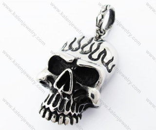 Stainless Steel Skull Pendant - KJP370037