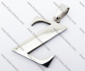 Stainless Steel Letter Z Pendant - KJP140143