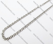 505×5mm Stainless Steel Necklace - KJN100052