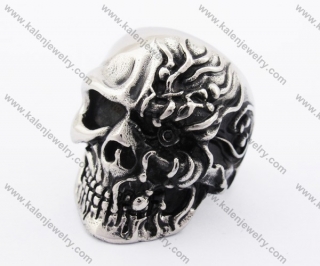 Mens Stainless Steel Skull Ring KJR370090