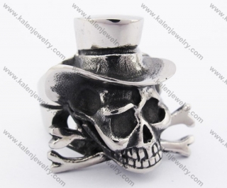 Stainless Steel Skull Ring KJR370094