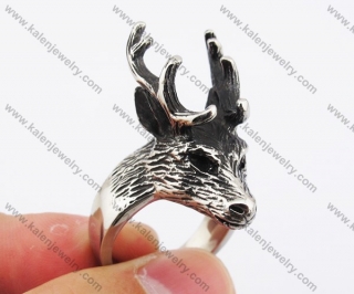 Stainless Steel Elk Ring KJR370095