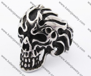 Stainless Steel Skull Ring KJR370121